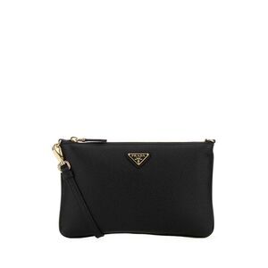 Prada Women Black Leather Crossbody Bag